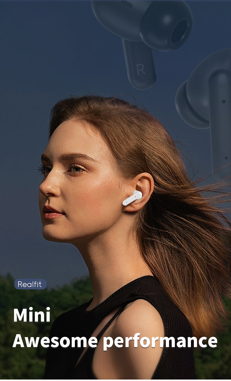 Realfit F3 ANC Bluetooth Earbuds HIFI Stereo Superb Bass Noise Cancellation